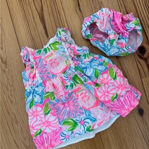 Lily Pulitzer baby Dress and Bloomers Set 6-12 months